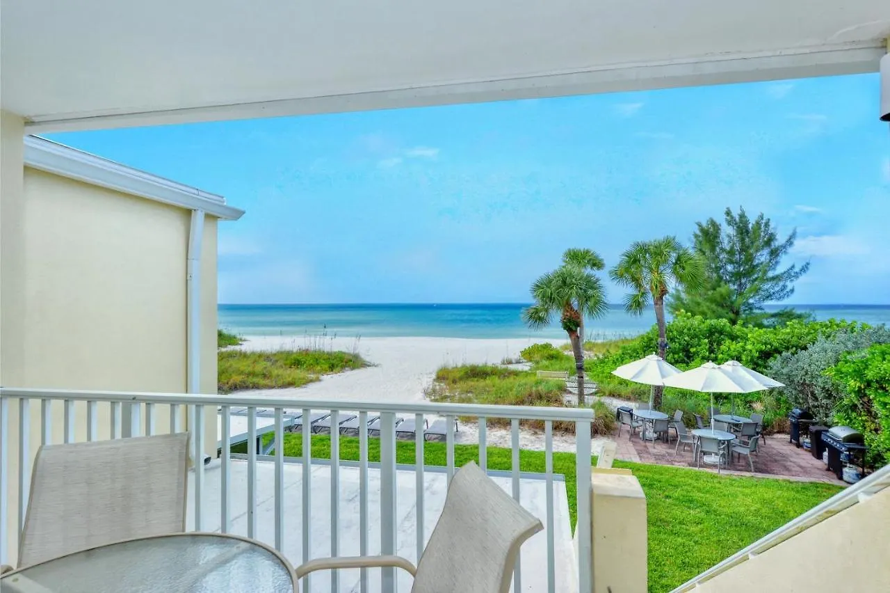 Apartment Laplaya 201c: Beachfront Corner Unit With Gulf Panorama Longboat Key